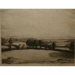 ARTHUR EDWIN WRENCH, SIGNED, IN PENCIL TO MARGIN, BLACK AND WHITE DRY POINT ETCHING  An Ayrshire
