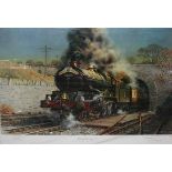 TERENCE CUNEO, SIGNED IN PENCIL TO MARGIN, LIMITED EDITION COLOURED PRINT,  King George V  (No 6000)
