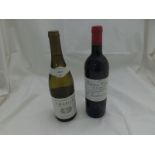 Two bottles comprising Chablis 1994 and 1 bottle Ch Cissac Cru Bourgeois haute Medoc 1996