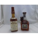 Two bottles comprising Evan Williams Smooth 8 years mellow Kentucky?s First Distiller Bourbon