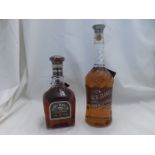 Three bottles comprising Jack Daniels Tennessee Bi-Centennial Whiskey 1796 ? 1996, single bottle