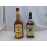 Two bottles comprising Old Virginia Authentic Bourbon aged 8 year straight Bourbon Whiskey and