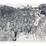 ANTHONY GROSS, SIGNED IN PENCIL TO MARGIN, LIMITED EDITION (75/250) BLACK AND WHITE ETCHING AND