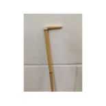 Vintage bone handled Walking Cane (tip missing), 33" long