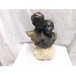 Inver Art Bronze patinated sculpture  Amor  by L M Lafuente number 2184 of 2500 together with