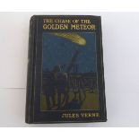 JULES VERNE: THE CHASE OF THE GOLDEN METEOR, L, Grant Richards, 1909, 1st edn, 24 plts as list,