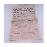THE DENVER POST, newspaper June 6th 1944 covering D-Day landings