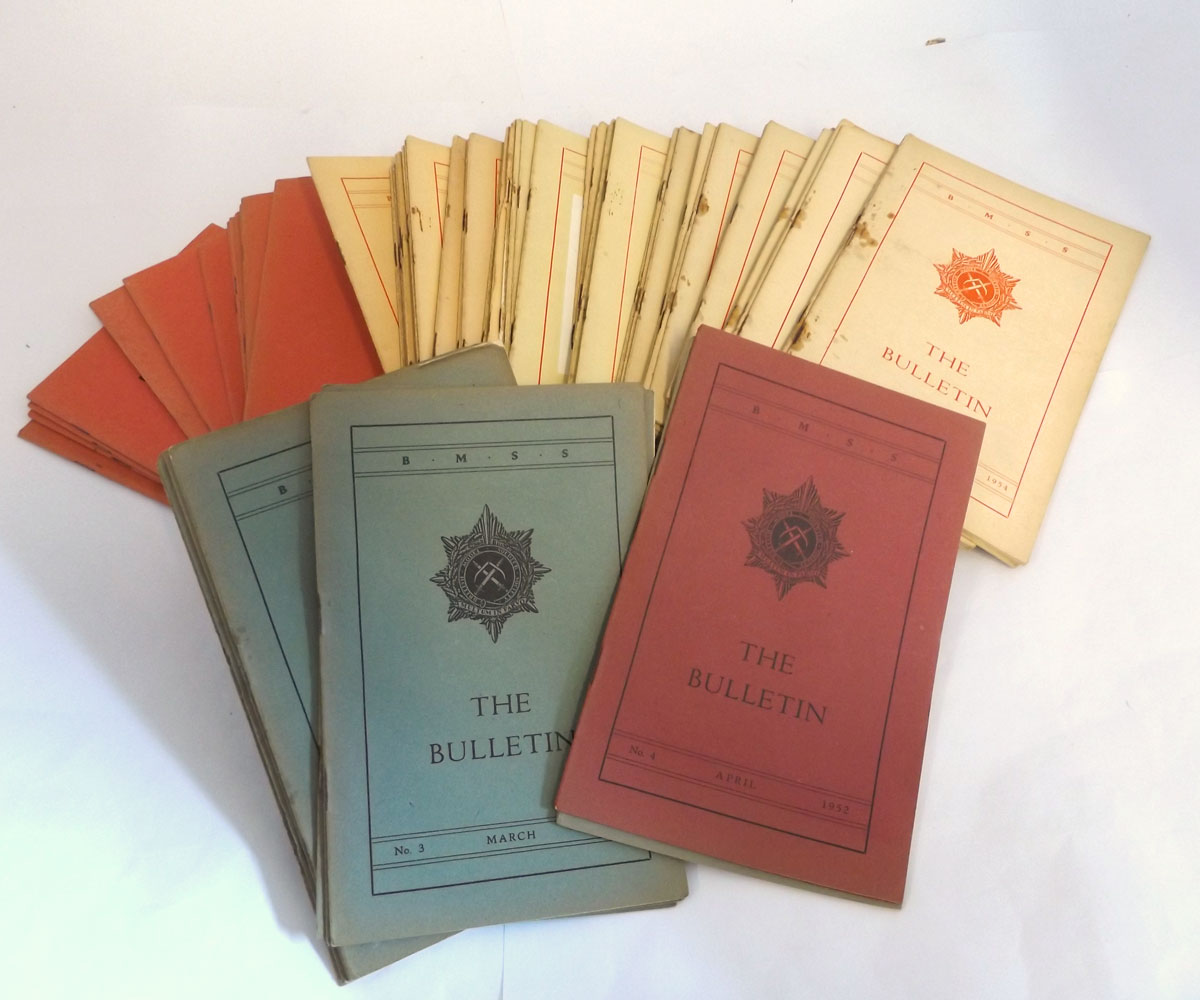 THE BULLETIN (BRITISH MODEL SOLDIER SOCIETY), 1952-1967, 72 iss, each orig ptd wraps (72)