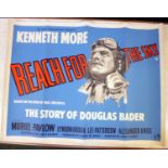 REACH FOR THE SKY - THE STORY OF DOUGLAS BADER, Film poster starring Kenneth More and Muriel