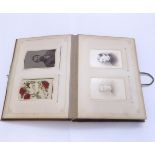 Victorian carte de visite album containing approx 25 carte de visites including the Shah of