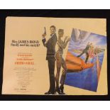 A VIEW TO A KILL, JAMES BOND 007 FILM POSTER, STARRING ROGER MOORE, GRACE JONES etc, UK quad