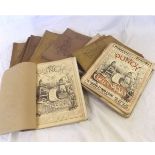 One box: PUNCH, October 1913 to May 1923, 25+ assorted numbers, orig prtd wraps