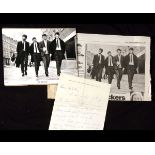 The Beatles autographed black and white photograph 1964, probably signed in the hand of Neil