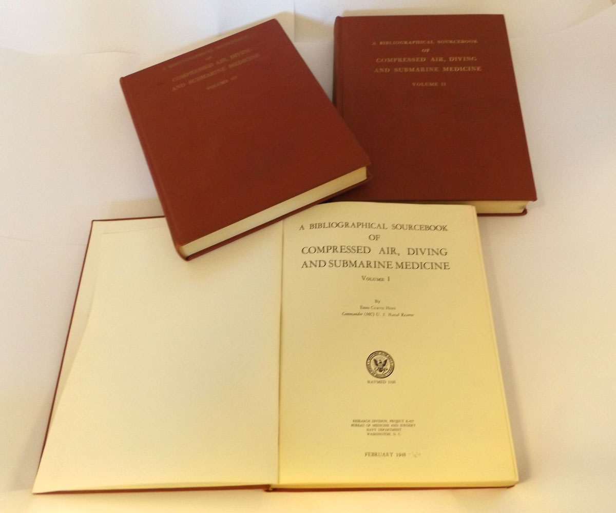 E C HOFF: A BIBLIOGRAPHICAL SOURCE BOOK OF COMPRESSED AIR, DIVING AND SUBMARINE MEDICINE, Washington