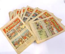 A BOX: ADVENTURE COMIC, 1949-55, 50+ asstd iss + THE CHAMPION, 1951-52, circa 24 iss + THE