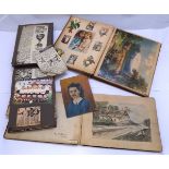 Scrap Album: circa 1879, containing approx 23 leaves of scraps including animals, children,