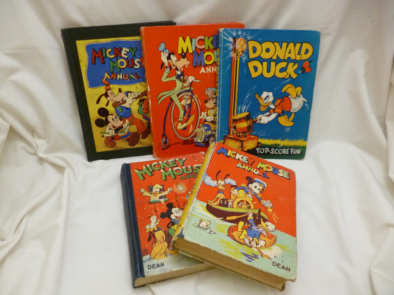 WALT DISNEY: MICKEY MOUSE ANNUAL, [1943, 1945-46], 1947 - 50, 7 vols, 1st three works, orig pict