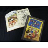 WALT DISNEY, 2 ttls: MICKEY MOUSE ANNUAL, [1933], col'd frontis, orig pict bds worn, lacks