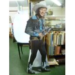 Three Western Movie fdg promotional standees including No 256 Hopalong Cassidy (1996) approx 74"" x