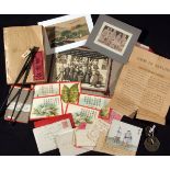A packet of Chinese missionary ephemera circa 1896 to 1922 relating to a Miss A M Fuller, teacher at