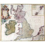 HEIRS OF JOHANN BAPTISTE HOMANN: A GENERAL MAP OF GREAT BRITAIN AND IRELAND WITH PART OF HOLLAND,