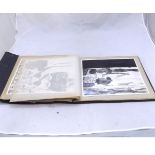 A mid-20th Century souvenir photograph album depicting ancient Egyptian tombs containing approx 25