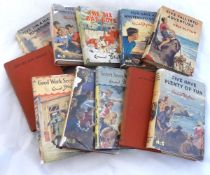 ENID BLYTON, 11 ttls: FIVE GET INTO TROUBLE, 1949, 1st edn, orig cl; FIVE FALL INTO ADVENTURE, 1950,