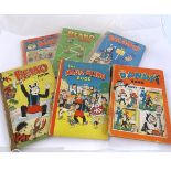 THE MAGIC BEANO BOOK - THE BEANO BOOK, [1949, 1954 - 55, 1957] Annuals, 4 vols, 4to, orig pict bds