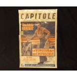 Le Vengeur Agit Au Crepuscule (Decision at Sundown) starring Randolph Scott, Belgian Film Poster