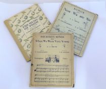 ALAN ALEXANDER MILNE, 3 ttls: SONGS FROM NOW WE ARE SIX, ill E H Shepard, 1927 1st edn, orig cl