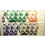 WARHOL FACTORY SILK SCREEN PRINT DEPICTING MARILYN MONROE, multi-image, approx 20" x 26", f/g, the