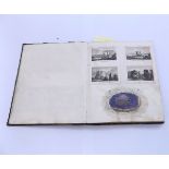A mid-19th Century commonplace album circa 1858 containing a good quantity of pages, MS, of a