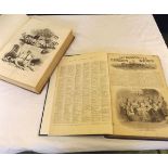 THE ILLUSTRATED LONDON NEWS, January - December 1844 vols 4 and 5, bnd in 1, old hf cf gt +
