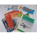 One box: asst Aeroplane Magazines circa 1940s and later including FLIGHT AND AIRCRAFT ENGINEER,