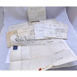 Packet containing 14 vell docs, 1839-1890, all relating to the same property and land at Hagley