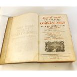 JACOBUS TIRINUS: COMMENTARIUS IN SACRAM SCRIPTURAM, Augustae Vindelicorum [Augsburg] 1771, 2 vols in