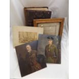 One box: assorted Boer War and Victorian photographs etc