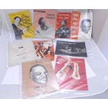 Nine jazz concert souvenir programmes circa 1950s to 1960s inc Chris Barber's Jazz Band, Harold