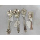 A Mixed Lot comprising: a 20th Century Sheffield Silver Preserve or Caddy Spoon, a further