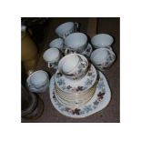 Quantity of Royal Doulton Camelot pattern Table Wares, to include double handled Sandwich Plate, Tea