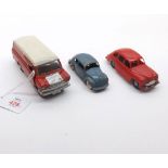 Dinky Toys, unboxed Ford Transit Van No 407, together with blue Volkswagen No 181 with white