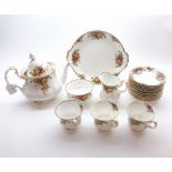 A good quantity of Royal Albert Old Country Rose Tea Wares comprising: Teapot, Cream Jug, Sugar