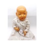 Mid-20th Century French celluloid boy doll, height 14"