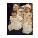 A collection of four composition Dolls comprising of: American Baby Doll with composition head and
