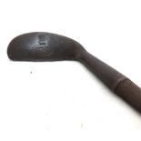 Vintage Hickory shafted Putter by A H Scott, Earlsferry, 35 1/2"