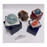 A collection of various boxed Paperweights, by Caithness, Doulton etc, various designs, shapes and