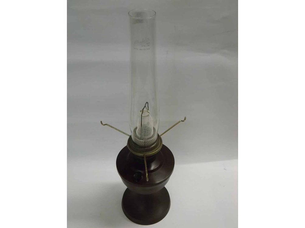 A 20th Century Bakelite Based Oil Lamp, 24" high