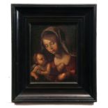 NORTHERN EUROPEAN SCHOOL (18TH/19TH CENTURY) Madonna and Child oil on canvas 18 x 14 ins
