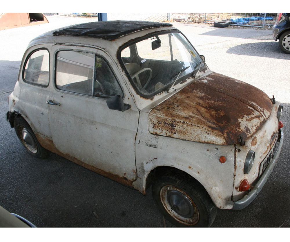 FIAT 500, THIS UK MODEL IS OFFERED FOR FULL RESTORATION, WITH V5 NO RESERVE