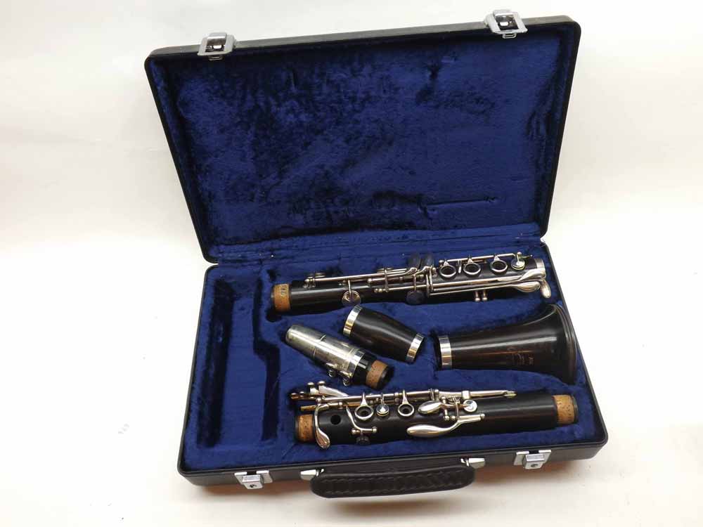 A Boosey & Hawkes Clarinet of ebony construction with silver plated or chromium fittings “ - Image 2 of 2